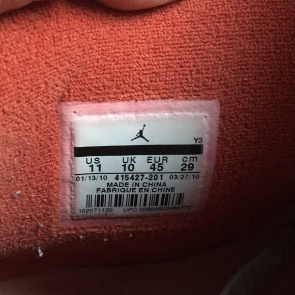 NIKE JORDAN AJF 8 LS (415427-201) Sz 11 - Picture 2 of 5